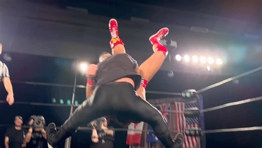 Michinoku Driver by @vampirovudu to @mariopardua #NWAPowerrr | @nwa Episodes are available on youtube.com/@nwa #NWA #Powerrr #NWAUsa | Wrestling With Unicorns