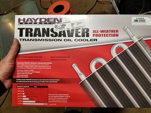 Auxiliary Transmission cooler installation