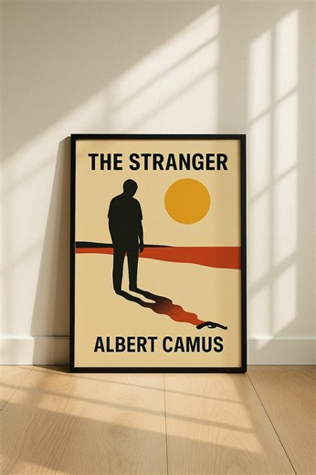 The Stranger Book Poster: Albert Camus Literary Art Print (digital Download) - Etsy
