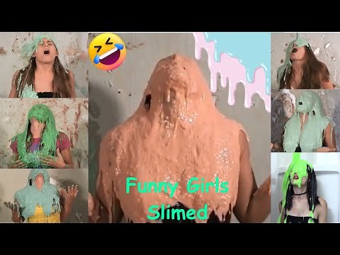 Funny Girls slimed messy montage wam art