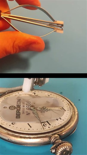 How to Safely Remove Pocket Watch Hands #pocketwatch #horology #watches