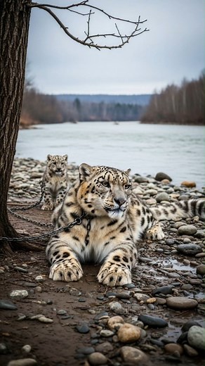 A cub's desperate cry! See the heartwarming "Thank You" from a rescued snow leopard! 🎬This video was produced by Network Media and Blue-X Studio | Prompted Daily