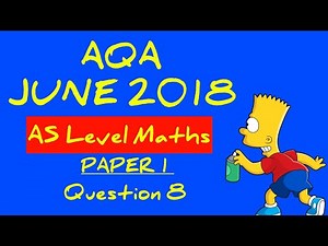 AQA June 2018 AS Level Maths Paper 1 Walkthrough Q8: Modelling With Exponentials and Logarithms