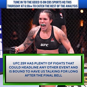 107K views · 427 reactions | UFC 259 has a loaded card that is bound to bring excitement. | CBS Sports | Facebook