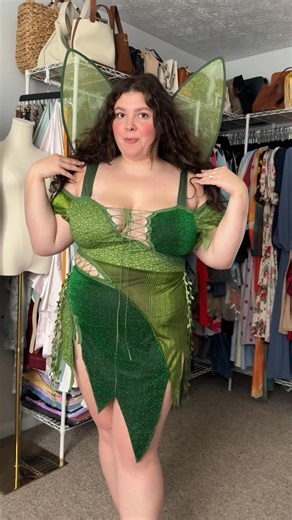 27K views · 399 reactions | Wearing the size 1X/2X ✨ #plussizehalloweencostume #fairycostume #tinkerbellcostume #TikTokShopCreatorPicks #TikTokShopFallDealsForYou | Elizabeth Sloan | Facebook