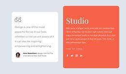Quote block - HTML Template by Nicepage