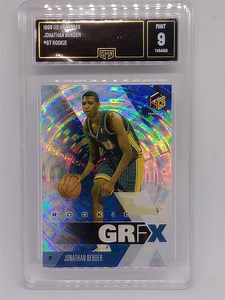 Jonathan Bender 1999-2000 Upper Deck HoloGrFx #87 Awesome Rookie Card GMA 9 Mint Graded NBA Card - Etsy France