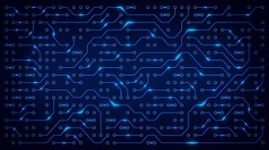 clip-1047493123-abstract-electronic-blue-circuit-board-background ...