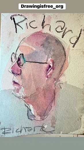 hanks to Chloe and our 12 international models for the great session and the great music. @drawingisfree_orgDerwent 2B sketch pencil Cold press fluid 140# accordion book #drawing #sketching #ink #watercolor #portraitchallenge #Pencils4tea #portraitchallenge #sketchingideas #challenge #watercolor #watercolorpaintings #drawing_is_free #freereference #freedrawing #artist #figuredrawing #painter #charcoal #artist #figurepainting #Pencils4tea #contemporarypainter #drawingisfree #allaprima #artistipsa