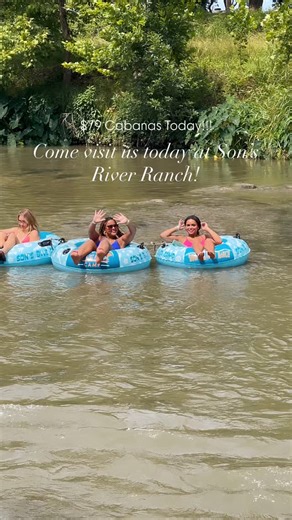 $79 Cabanas Today at Son’s River Ranch?!!! Yes, it’s true, you’ll never again see prices this low for a summer Saturday in July! So be sure to take advantage of this super low pricing and book now! Why the low prices? It’s not because anything is wrong with the property or river. We are on the San Marcos River which is completely separate from the Guadalupe River and where the recent flooding took place. The river this year, here, has been flowing super nice, it’s clear, cool, safe and refreshin