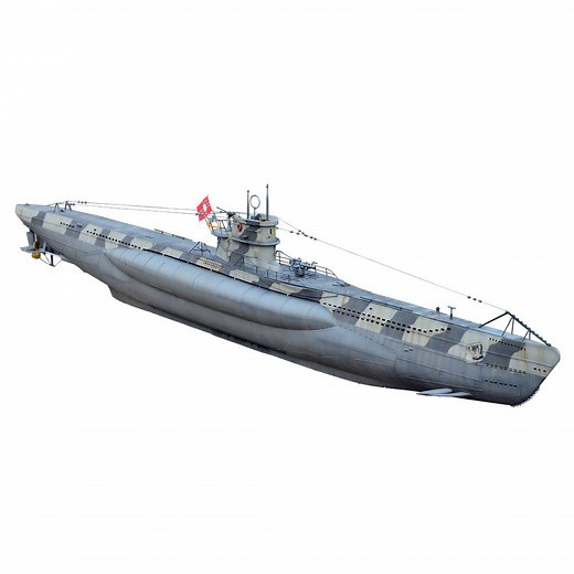 ARKMODEL German U-Boat Type VIIC RC Submarine 1:48 Scale Models Plast