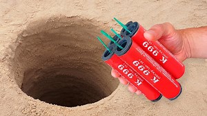 Experiment: FireCrackers UnderHatch, UnderWater, UnderGround and UnderPan
