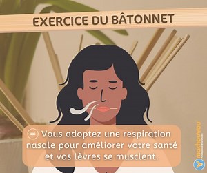 👀Si vous constatez que votre enfant a souvent la bouche ouverte au repos, alors essayez ça ! 👌 🥢L’exercice du bâtonnet : placez un bâtonnet entre les lèvres de l’enfant et dites lui de maintenir. Ses lèvres, à force de pincer, vont devenir compétentes et l’enfant fermera sa bouche naturellement. ☺️🙏🏻 👉Cet exercice ainsi que nos dispositifs bucco-dentaires sont aussi très utiles pour les personnes qui respirent essentiellement par la bouche et aident à favoriser la respiration nasale. 🧘🏻 