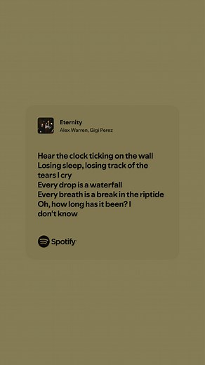 Eternity Alex Warren & Gigi Perez Lyrics (Speed Up)