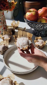 These Apple Fritter Muffins are an easy baked handheld version of the classic fried apple fritters. Moist, tender muffins are made with just the right amount of cinnamon sugar and plenty of crisp, sweet apples tossed directly into the muffin batter. The muffins are topped with a sweet vanilla glaze after baking. These muffins have all the cozy fall flavors you love about apple fritters. Comment recipe for the full recipe to be sent directly to you. You can get the full recipe on my blog here: ht