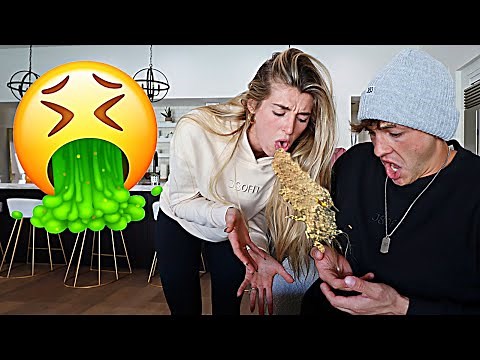 THROWING UP ON MY HUSBAND To See What He Does!! *HE FREAKED OUT*