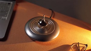 Levitating Display Decor, Magnetic Levitation 360° Floating Rotating with Black Hole Ripple Pattern & Stable Levitation Stress Relief Desk Decor for Home Office Party