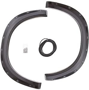 Lund RX205SB Elite Series Black Rivet Style Standard Rear Fender Flare - 2 Piece