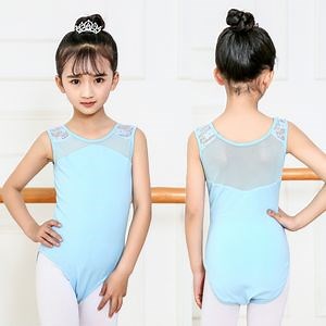 [Hot Item] Factory Wholesale New Design Fashion Kids Girls Sexy White Lace Mesh Ballet Leotard