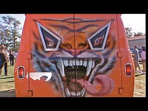 Tiger Van | Custom Party Wagon | Airbrush Mural Art | Chevy G10
