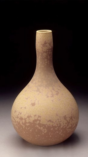 This one is from the early 1980s. High fired in reduction in a gas kiln. Titanium crystal glaze with no zinc oxide. | John Tilton Pottery