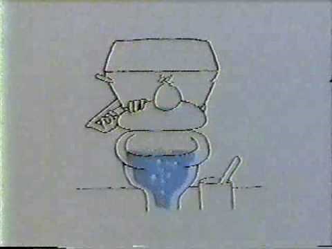 80's Animated Talking Toilet Bowl Commercial