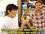 Kris Jenner celebrates national drink wine day with Instagram gif