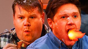 Can James and Niall stand the heat of these insanely hot wings? | The Late Late Show with James Corden