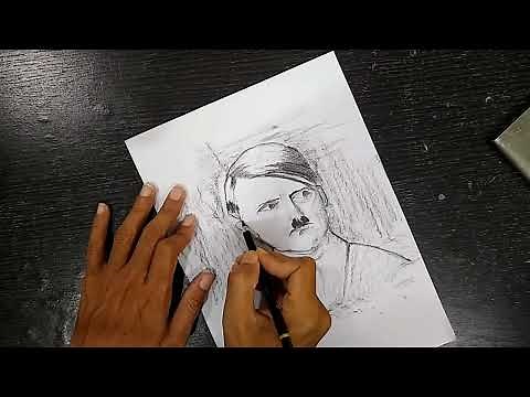 How to draw Adolf Hitler