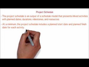 42. What is project schedule | Define project schedule | PMP