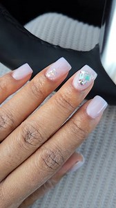 Watch me do my shortest nails - PattyGel overlay 💜💎💅🏾#nails #pattygel #polygel #naturaloverlay | Longhairprettynails