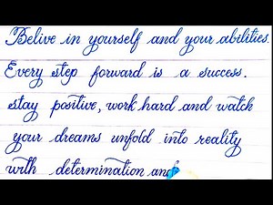 English Cursive writing paragraph for beginner | Improve your handwriting | handwriting