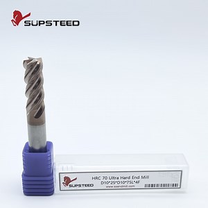 [Hot Item] Carbide Solid Coated HRC70 Milling Cutter Square Insert End Mill for Research and Development Labs