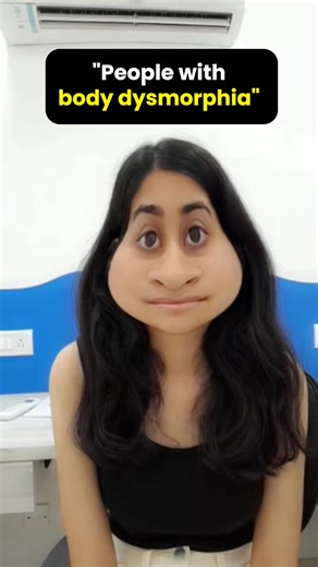 Body dysmorphic disorder(BDD), or body dysmorphia, is a state of mind when a person is always preoccupied with concerns about how they seem which are unnoticeable to other people. Disclaimer- This reel is for depiction purpose only and the symptoms can vary from person to person. #bodydysmorphia #psychology #instagramreels #mentalhealthexperts #advice #trendingsong #bodyimage #overthinking #PsychologsMagazine #bepositive✌ | Psychologs