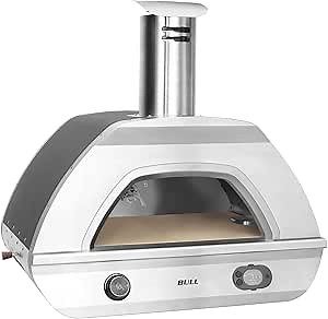Bull Outdoor Products Premium Outdoor Kitchen BBQ Island Dual Fuel Counter-top Pizza Oven NG