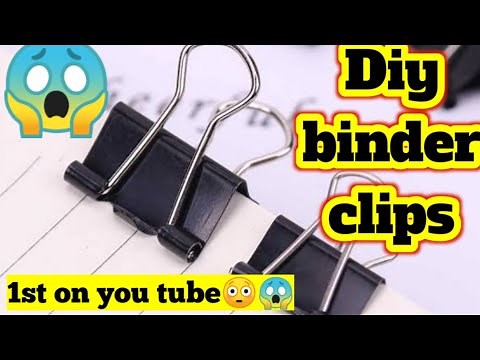 Diy homemade binder clip|Diy clip|Homemade clips|Clips making at home|Binder clips|Diy paper clips