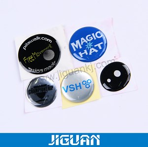 [Hot Item] Crystal Bubble Gel Vinyl Logo Decal Epoxy Dome Sticker