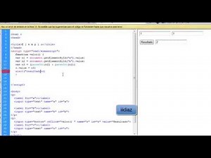 HTML y Java Script Suma de dos Números