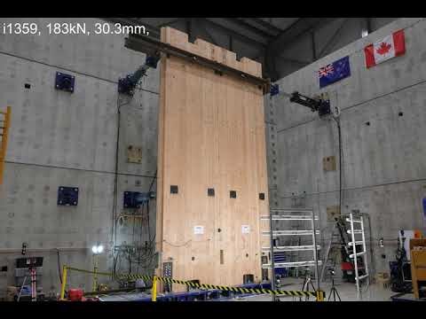 Multi-panel CLT Wall - Cyclic Test (W33)
