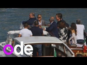 George Clooney pre-wedding pictures: Actor and wife-to-be Amal Alamuddin seen in Venice
