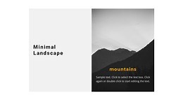 Mountain landscape - Template by Nicepage