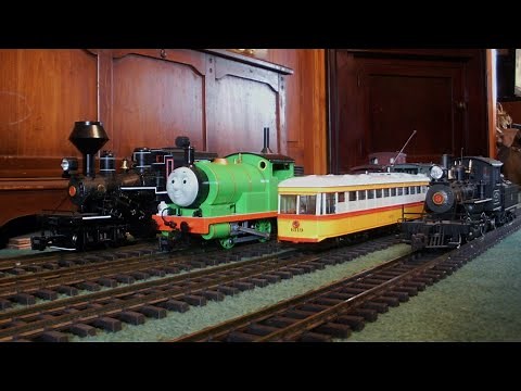 Model Trains Running Through the House (Dedicated to ‪@JimZim‬)