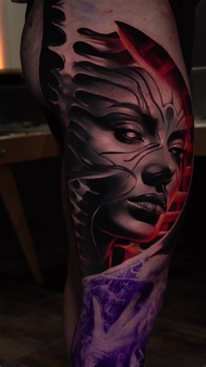 Tatouage inspiré de HR Giger : 30 heures en 3 jours