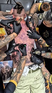 🔥 One Session: One Full Back Masterpiece! ⚔️ Achieve a stunning full back tattoo in just one session by multiple artists! 🛡️ Ready for the ultimate challenge? Experience the WARRIOR SESSION! 📥 Message us now to lock in your spot! #fullbackpiece #fullbacktattoo #patongbeach #phuket #backtattoo | Pitbull Tattoo Phuket