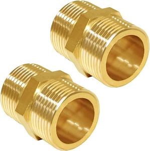 [Hot Item] Customize Precision CNC Lathe Turning 1/4" NPT Thread Gas Hydraulic Nipple Fittings with Male and Female