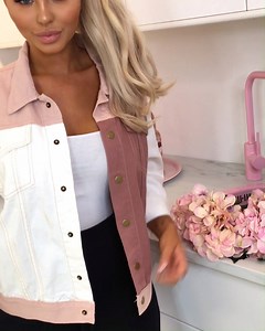 17K views · 696 reactions | PINK VIBES ONLY!  We can't get enough of this denim jacket  Shop here >>> https://goo.gl/koVL7p | Pink Boutique | Facebook