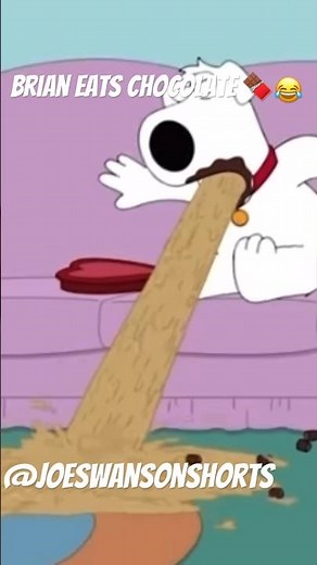 Brian eats chocolate 🍫😂 #familyguy #shorts