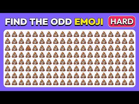Find the ODD Emoji Out - Extreme Edition 🤩🔥💩 | 40 Ultimate Levels - Emoji Challenge