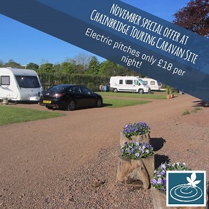 🔥 NOVEMBER SPECIAL OFFER 🔥 Electric pitches are only £18 per night at Chainbridge Touring Caravan Site throughout November! Book now to avoid disappointment: https://bit.ly/2HOMM5O | Tranquil Parks