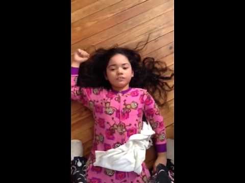 Tatyana having a seizure.